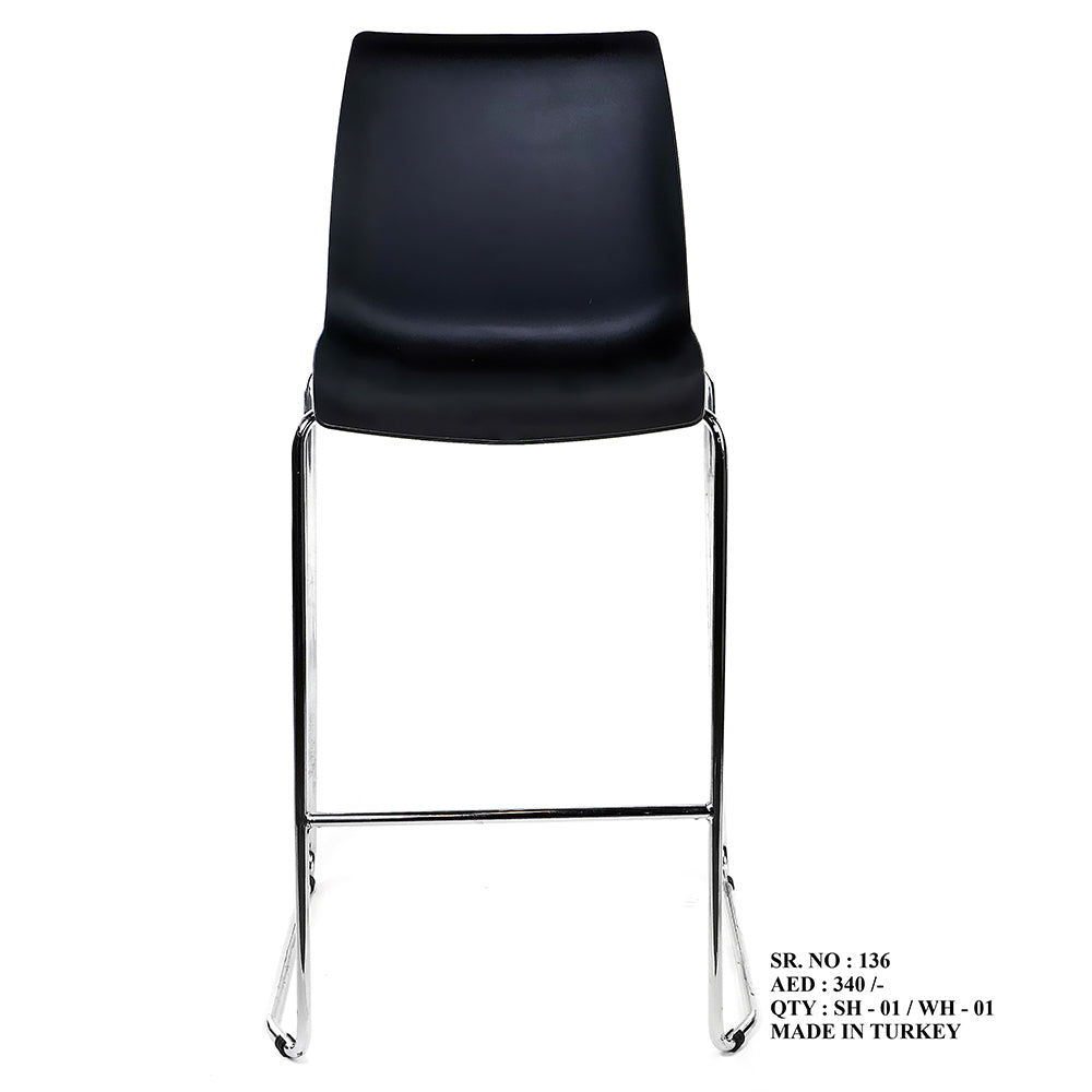 Chair Cafe Laser (Chromed Leg) - Wood