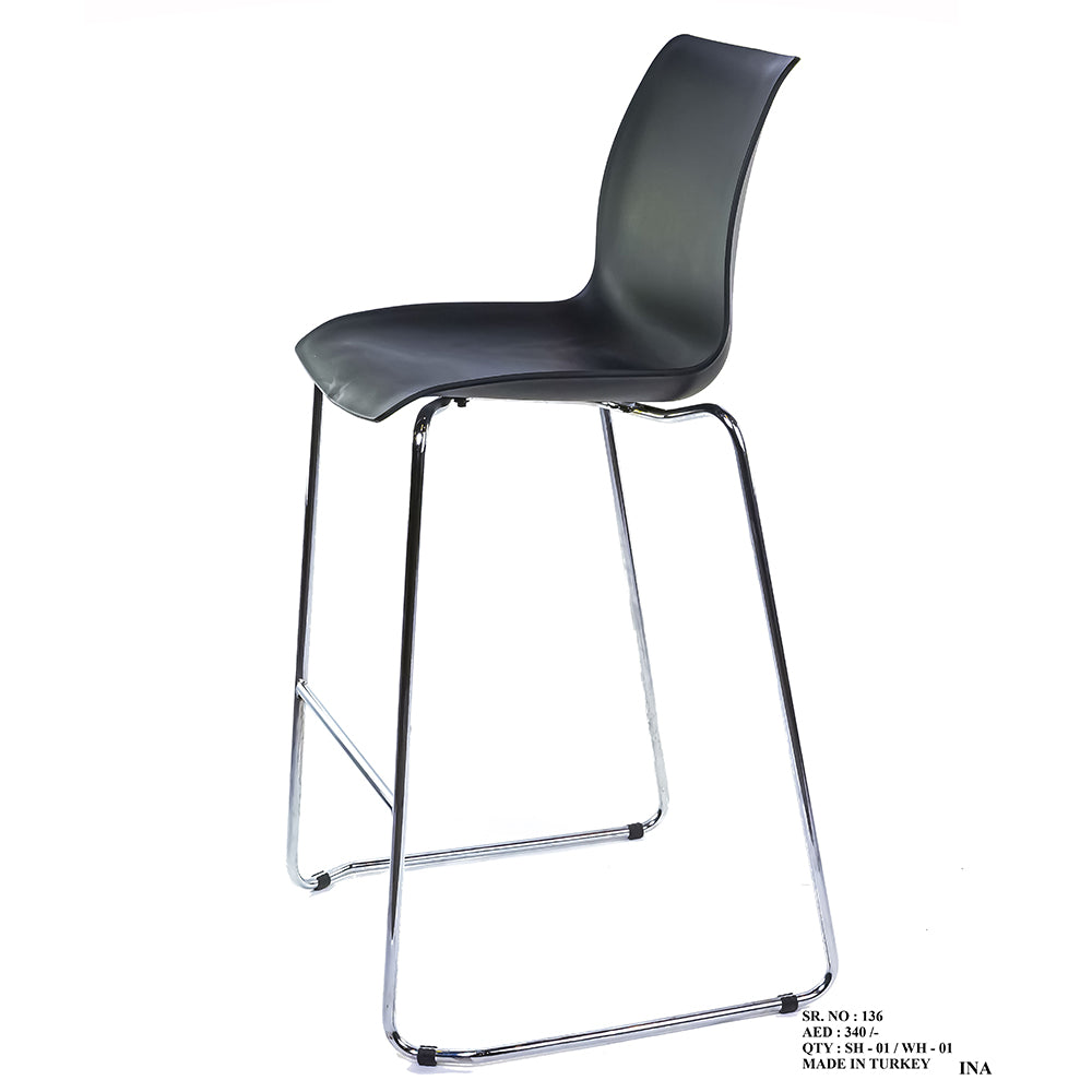Chair Cafe Laser (Chromed Leg) - Wood