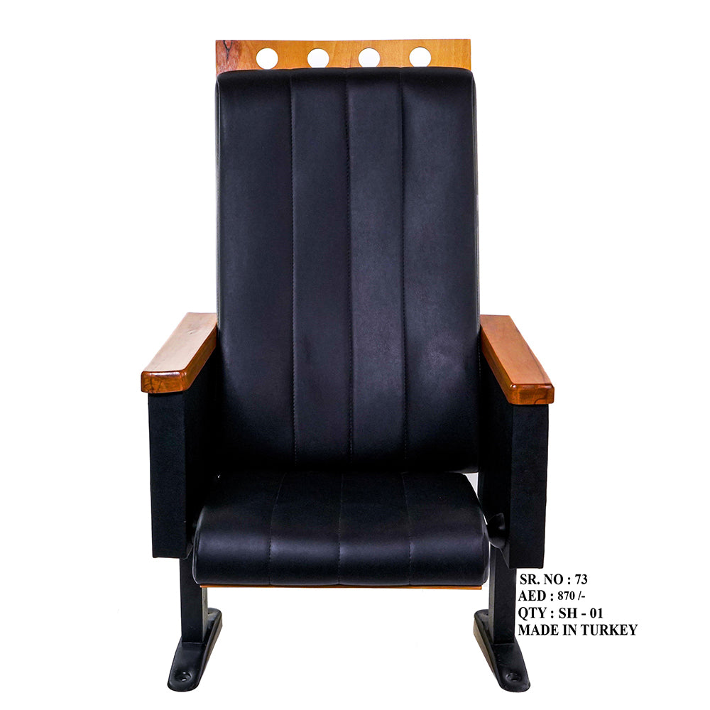 Chair Conference Media Room Wood N Black