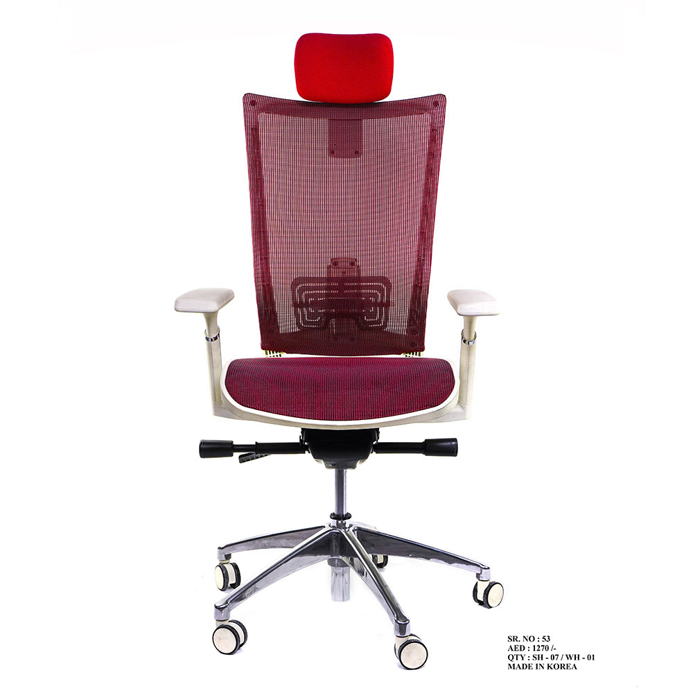 CEO Chair Executive High Back - Siren Red Mesh