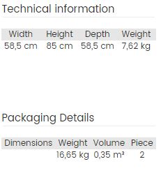 Chair Solid Wood - Almob Latina-Ex