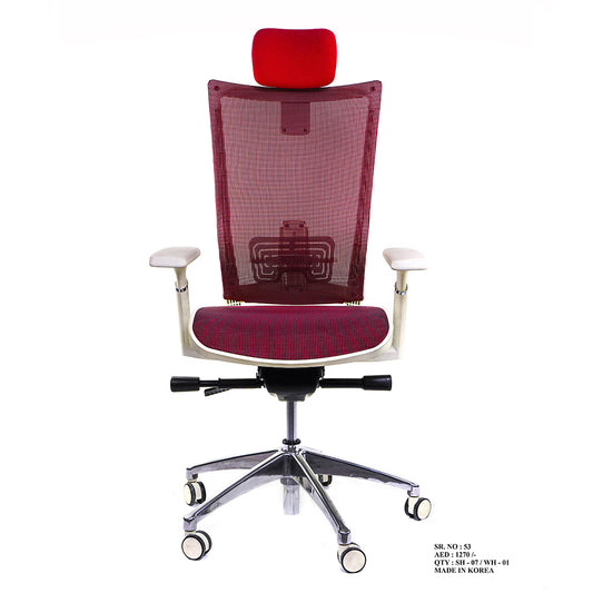 Chair Executive High Back - Siren Red Mesh